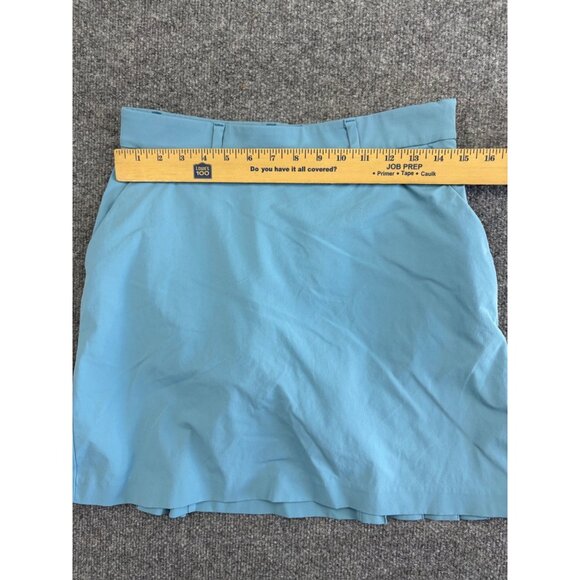KJUS Iris Skort Women's 36/S Blue Pockets Belt Loops Side Zipper Pleated Back - Picture 5 of 9